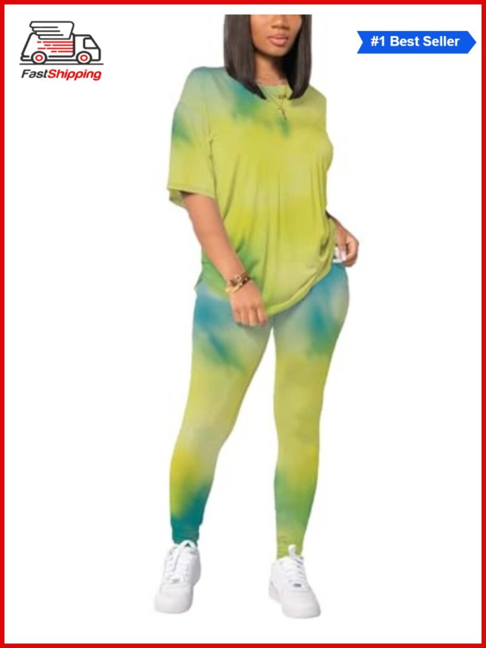 HBQ Women 2 Piece Outfit Summer Sweatsuit Drop Shoulder Tracksuit Biker Short